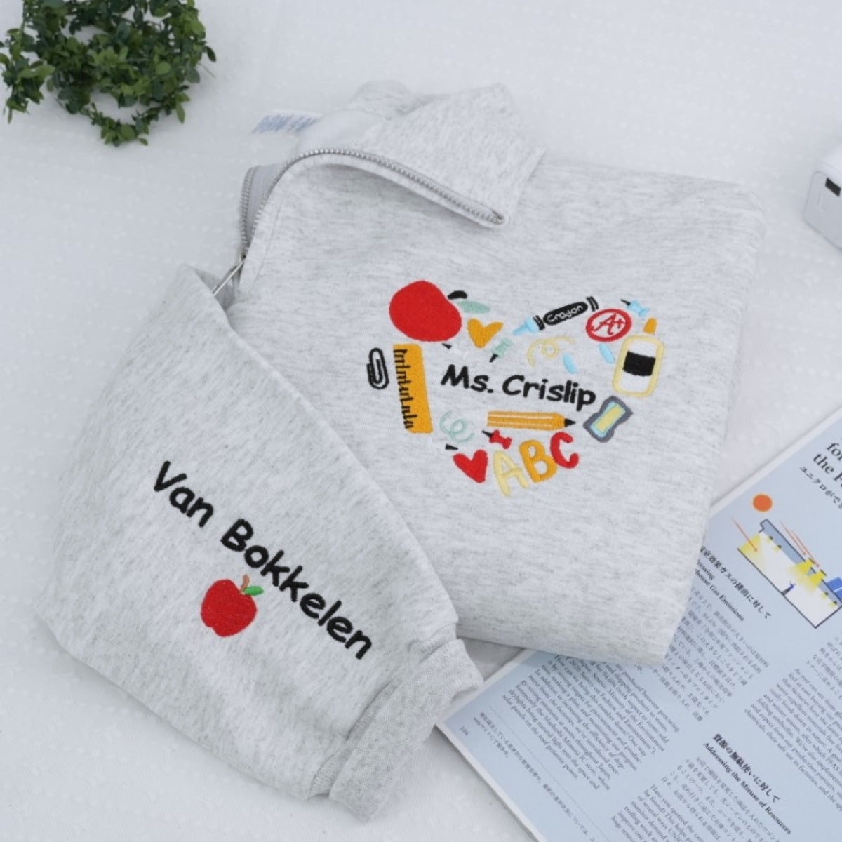 Sweats à capuche assortis brodés personnalisés avec ange et chat démon pour couples