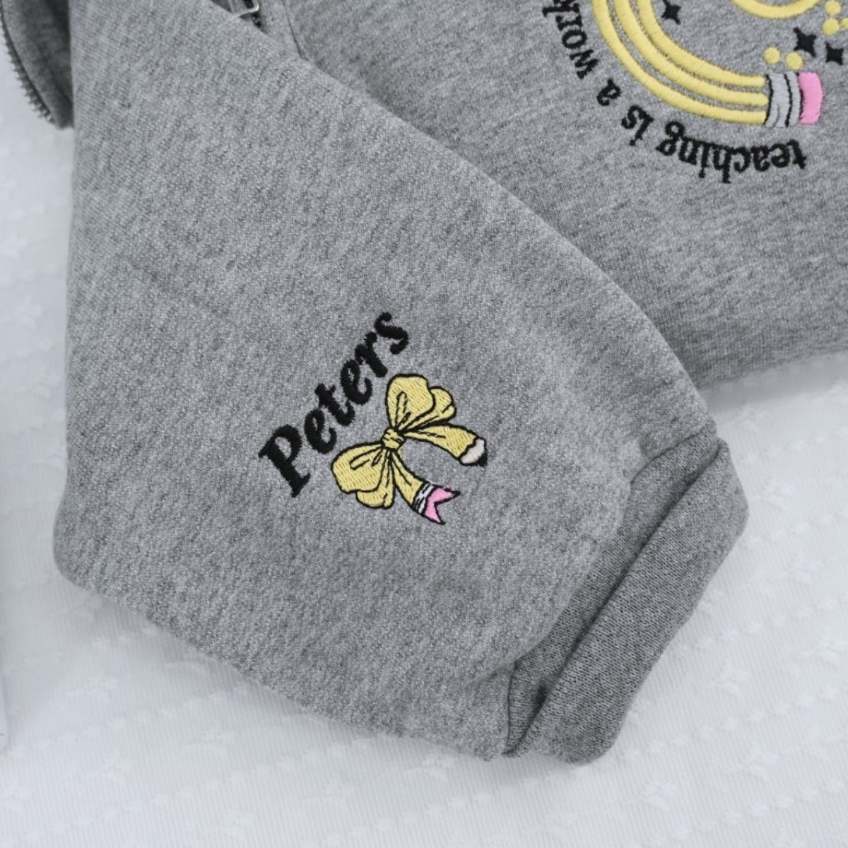 Individuell bestickte Engel- und Dämonenkatze-Kapuzenpullover für Paare