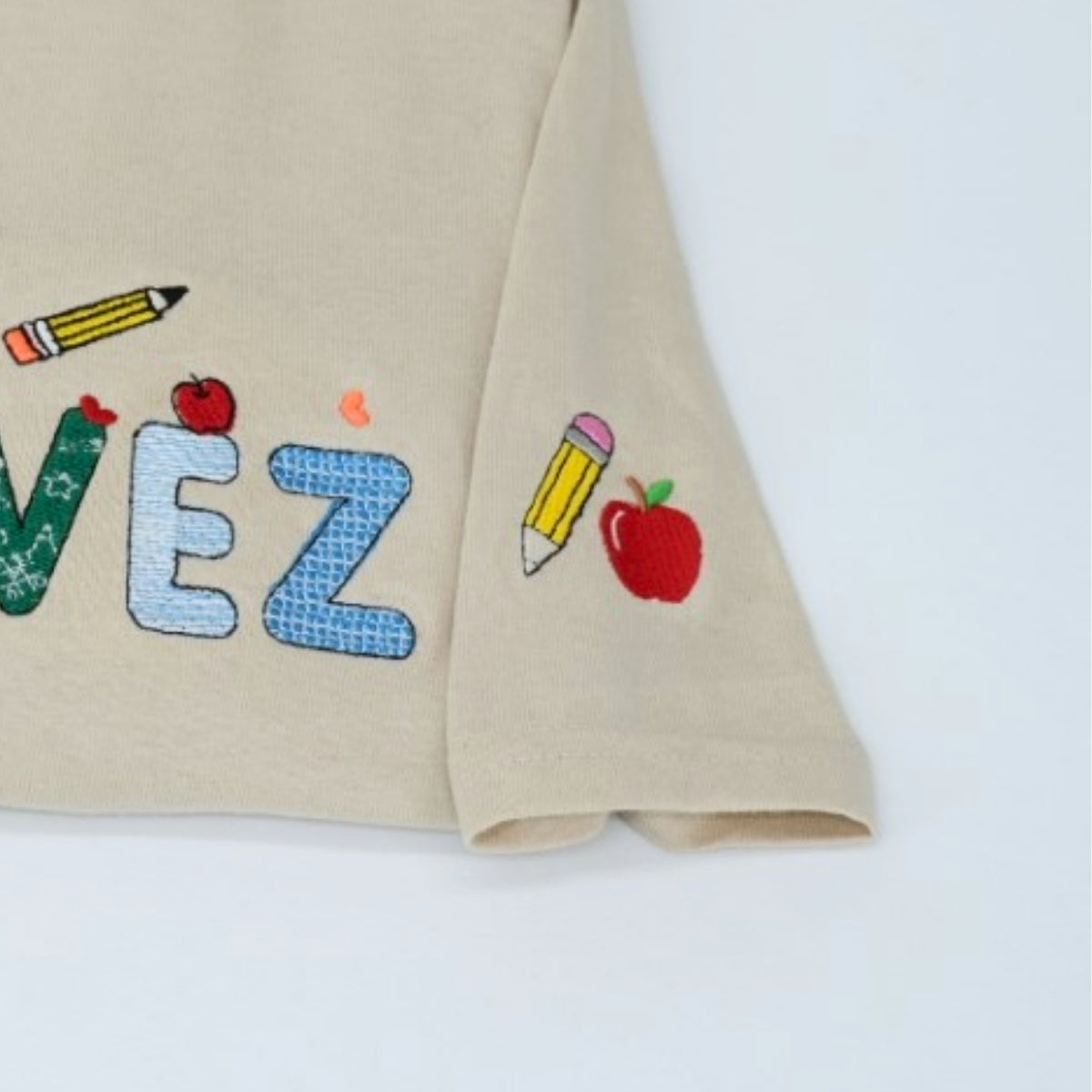 Teacher Custom Sweatshirts - Personalized Name Embroidered with School Supplies - Educator Appreciation Gift