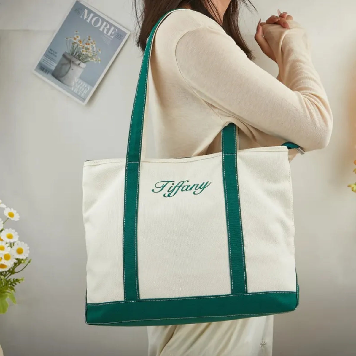 Custom Speech Language Pathologist Tote Bag - Personalized SLP Embroidered Bag - Therapy Professional Gift