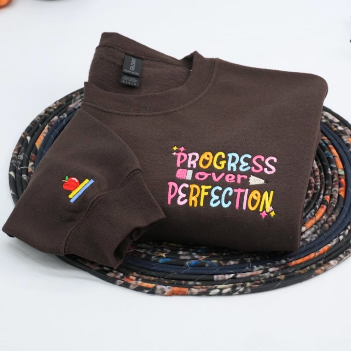 Individuell bestickte Engel- und Dämonenkatze-Kapuzenpullover für Paare