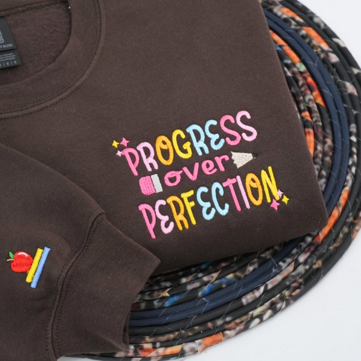 Individuell bestickte Engel- und Dämonenkatze-Kapuzenpullover für Paare