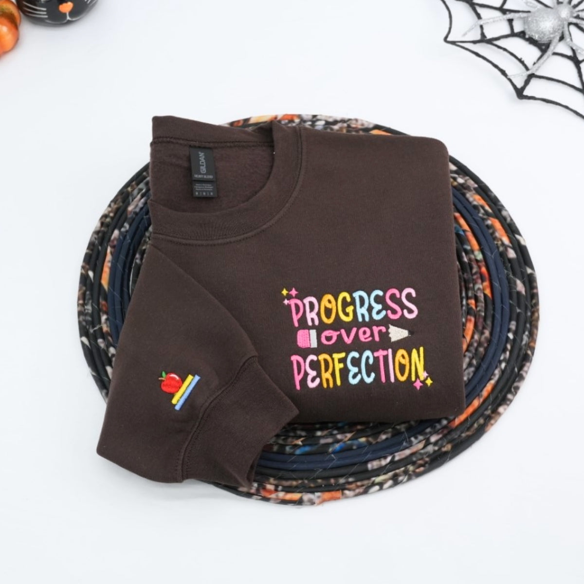 Individuell bestickte Engel- und Dämonenkatze-Kapuzenpullover für Paare