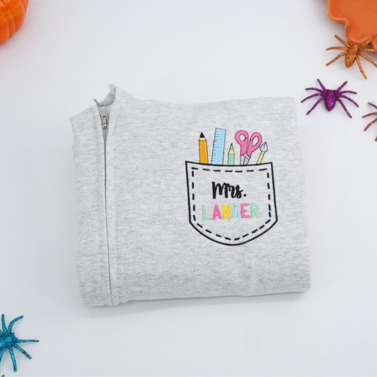 Sweats à capuche assortis brodés personnalisés avec ange et chat démon pour couples