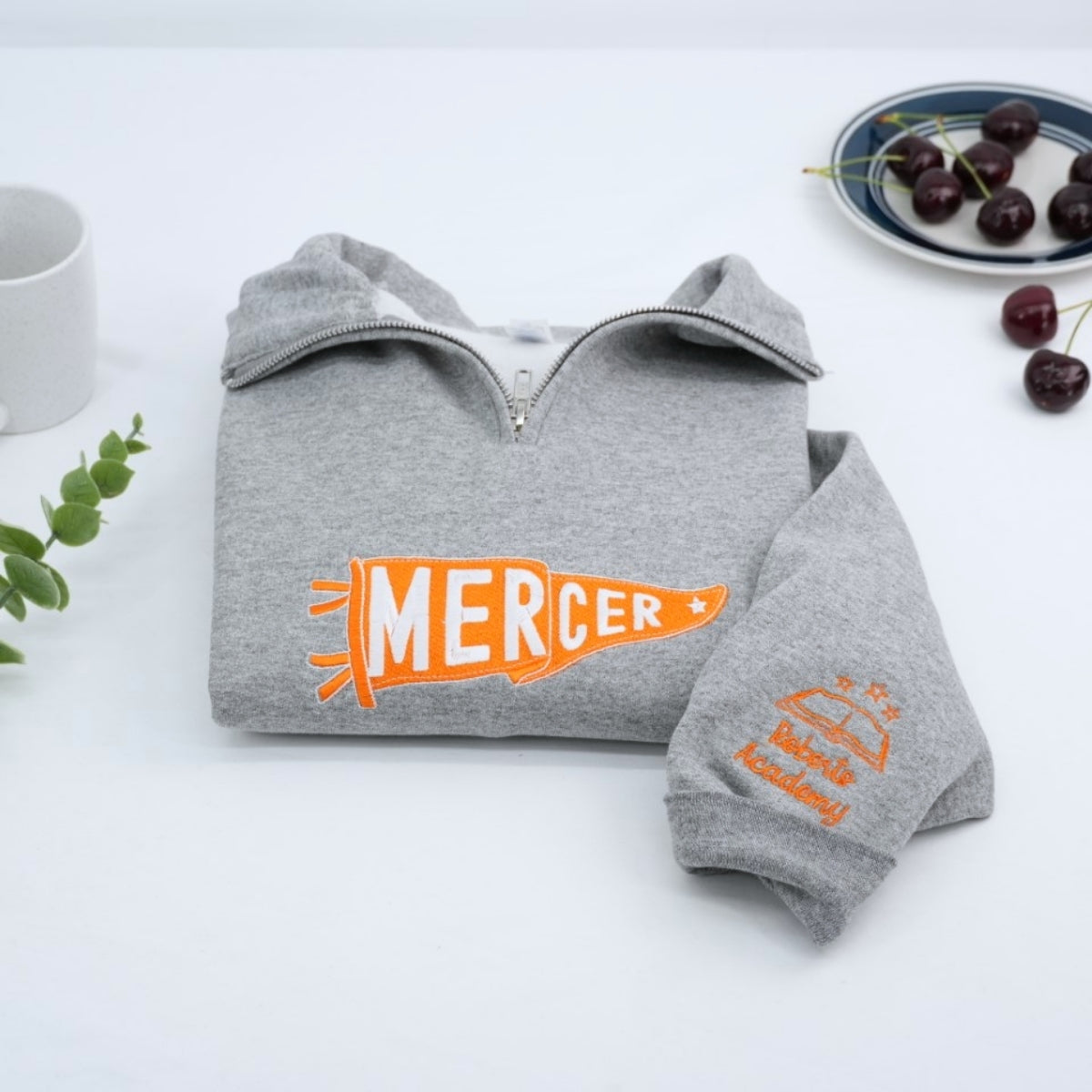 Individuell bestickte Engel- und Dämonenkatze-Kapuzenpullover für Paare