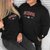 Custom Embroidered King and Queen Custom with Est Year Matching Hoodies for Couples