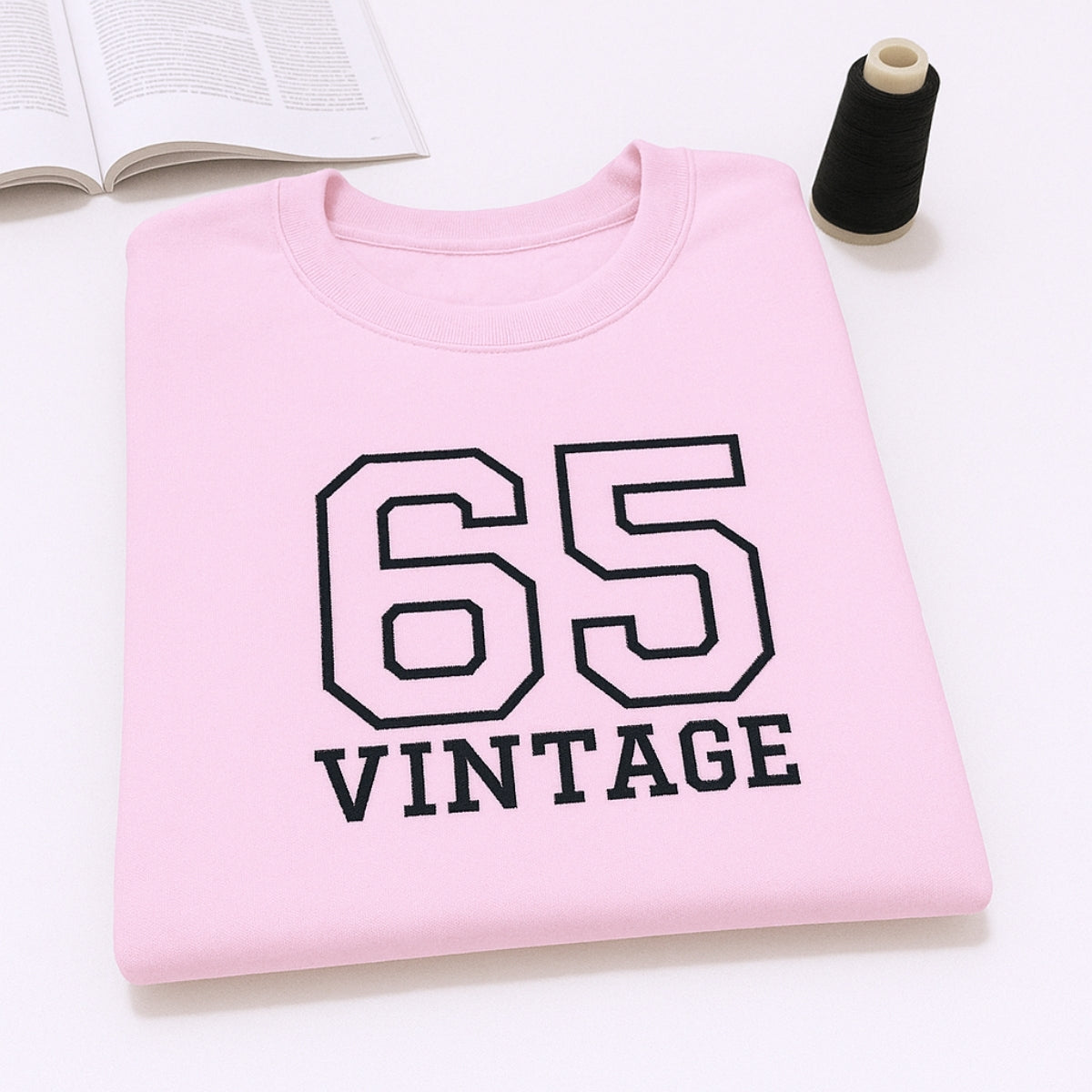 Vintage 65 Hoodies - Custom Retro Embroidered Sweatshirts - Perfect 60th Birthday Gift