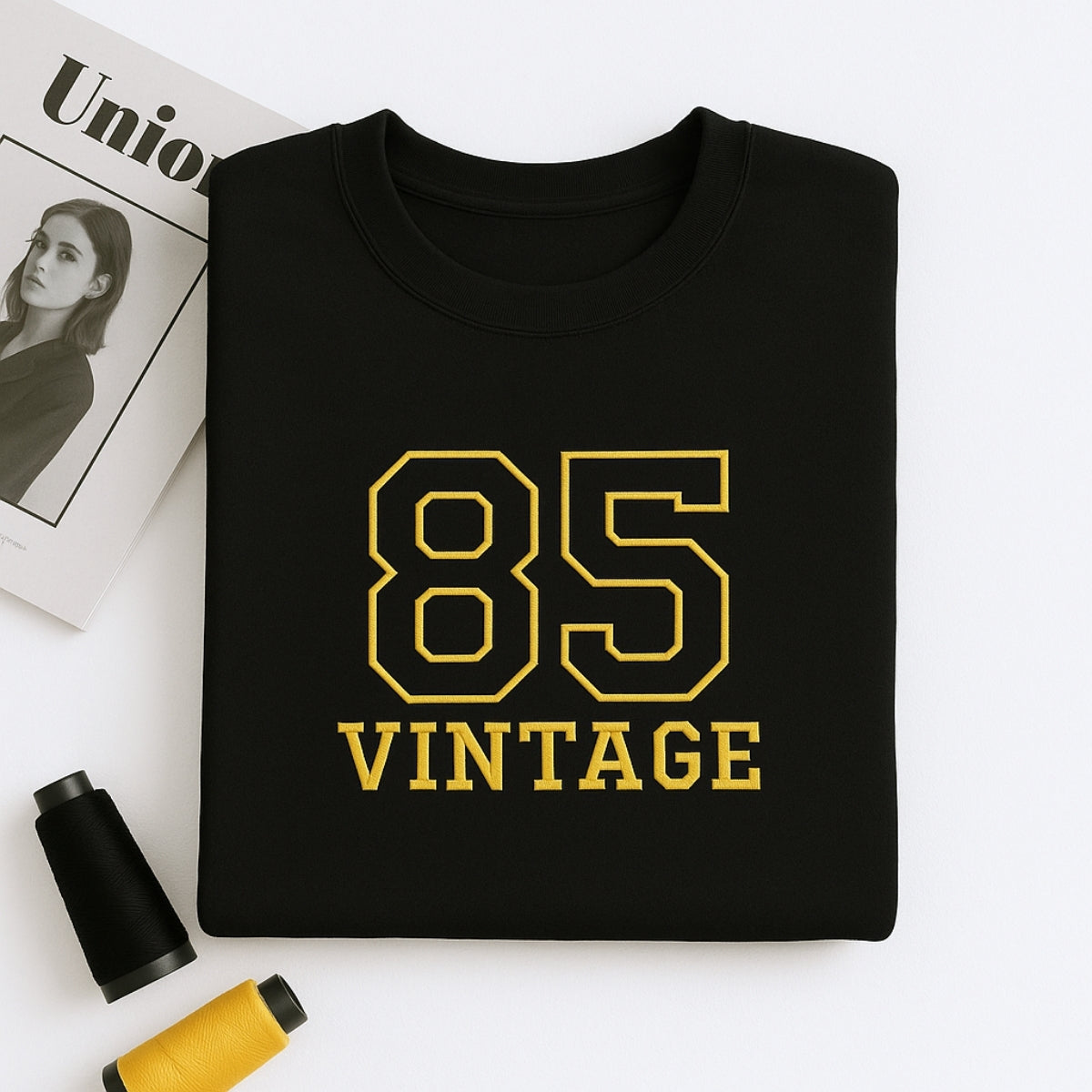 Vintage 85 Hoodies - Custom Retro Embroidered Sweatshirts - Perfect 40th Birthday Gift