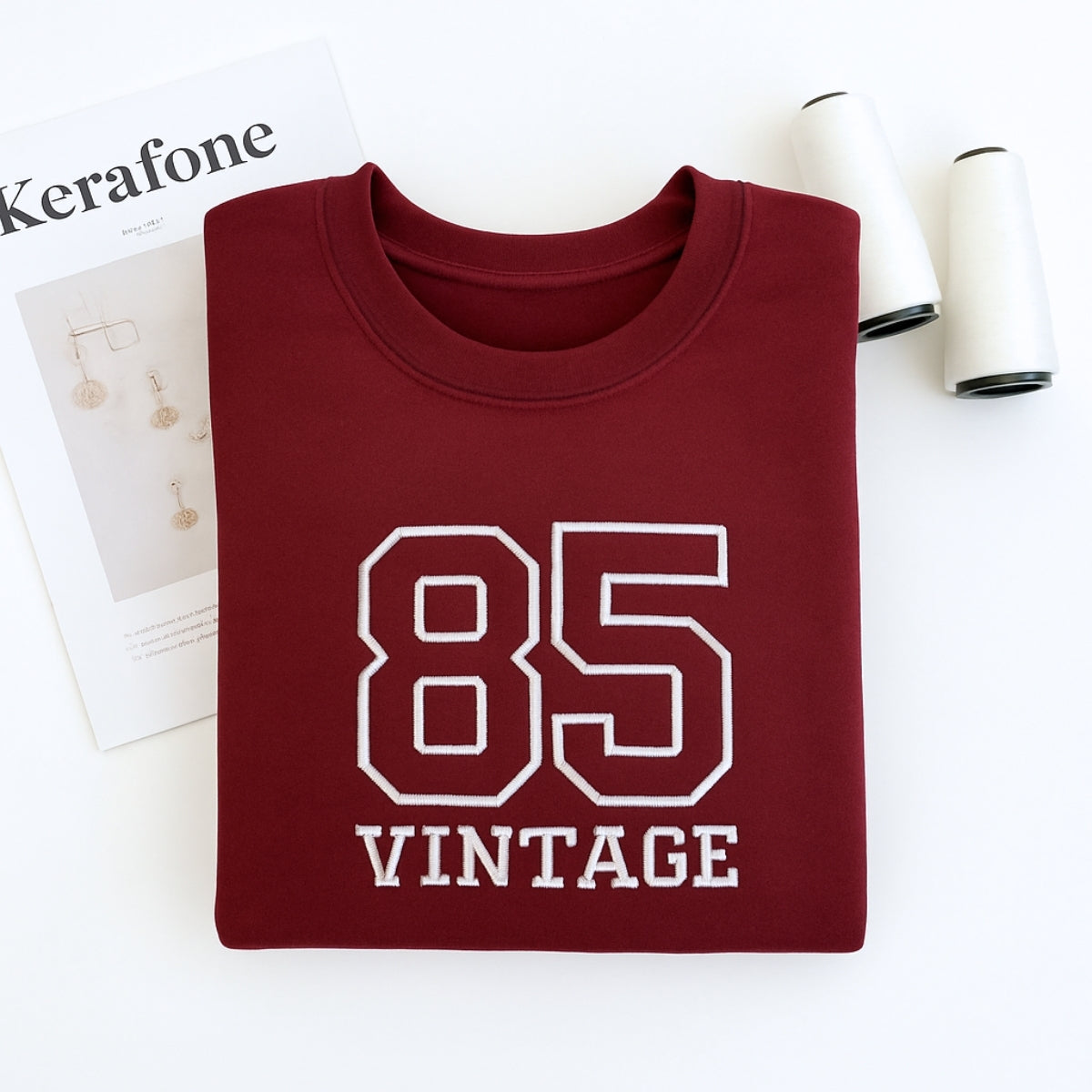Vintage 85 Hoodies - Custom Retro Embroidered Sweatshirts - Perfect 40th Birthday Gift