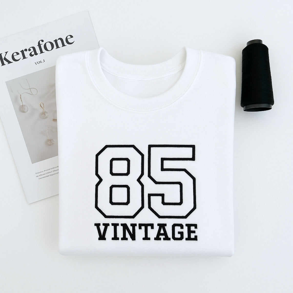 Vintage 85 Hoodies - Custom Retro Embroidered Sweatshirts - Perfect 40th Birthday Gift