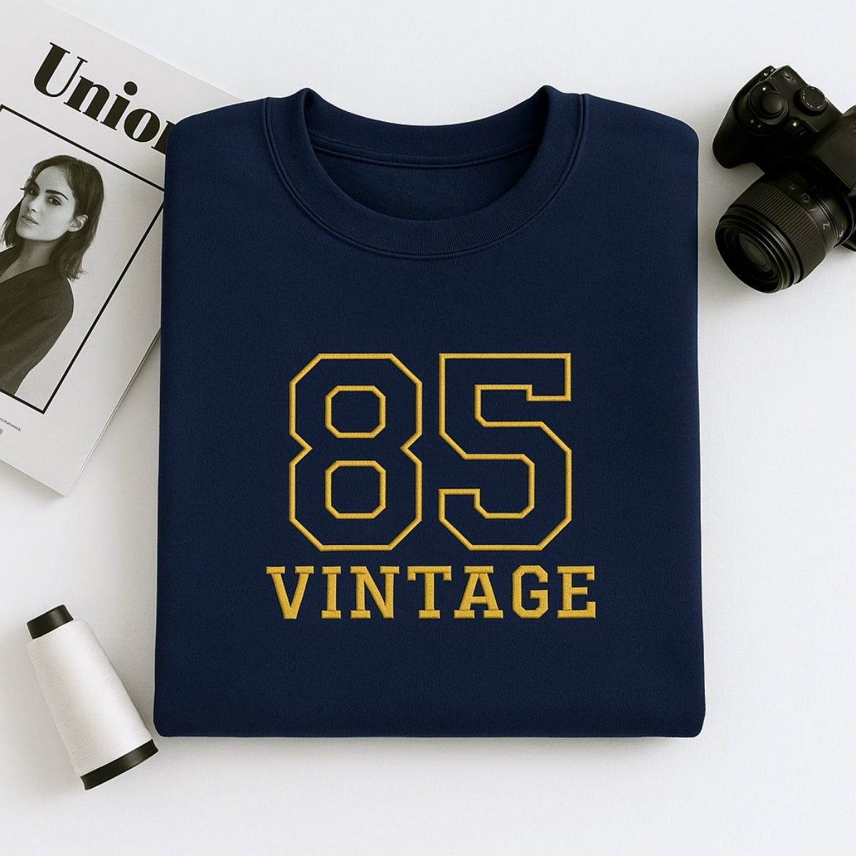 Vintage 85 Hoodies - Custom Retro Embroidered Sweatshirts - Perfect 40th Birthday Gift